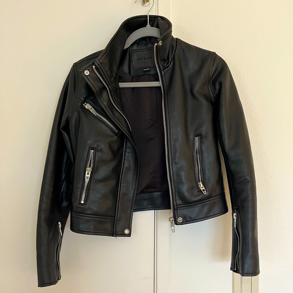 BLANK NYC faux leather jacket